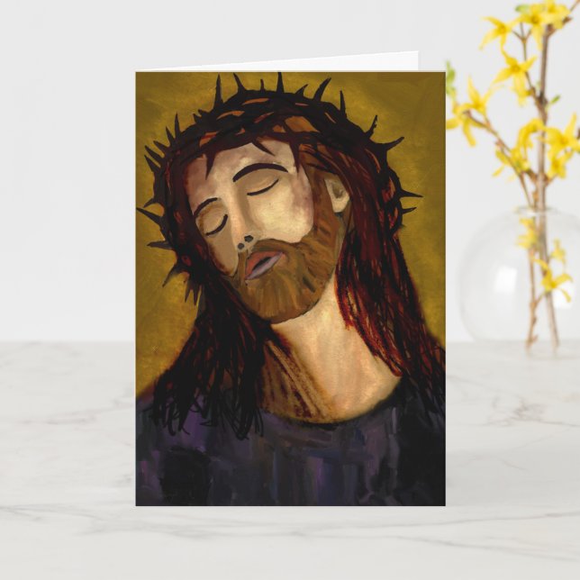 Tarjeta Jesús (flor amarilla)
