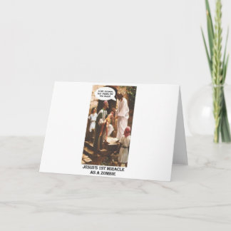 Tarjeta Jesús 1.ᵉʳ milagro como zombi
