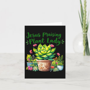 Tarjeta Jesús alabó a la Dama de la Planta - Cristiano Jes
