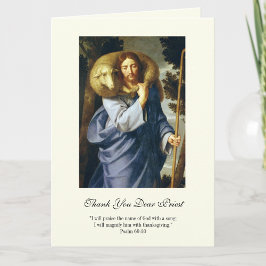 Tarjeta Jesús Buen Pastor Sacerdote Ánimo