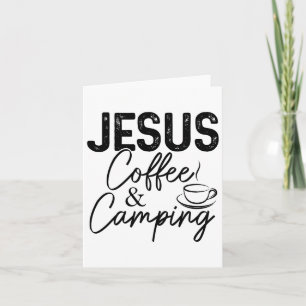 Tarjeta Jesús Café Y Camping Cristiano Camper Naturaleza L