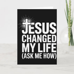 Tarjeta Jesús cambió mi vida Pregúntame cómo Cristiano _1