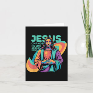 Tarjeta Jesús Cambió Mi Vida Preguntándome Qué Cristiano D