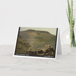 Tarjeta Jesús Caminó Aquí: Monte de las Bienaventuranzas