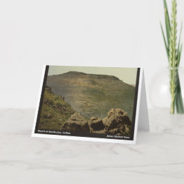 Tarjeta Jesús caminó aquí: Mt. de beatitudes