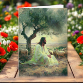 Tarjeta Jesus Christ Easter Religious Chisrian
