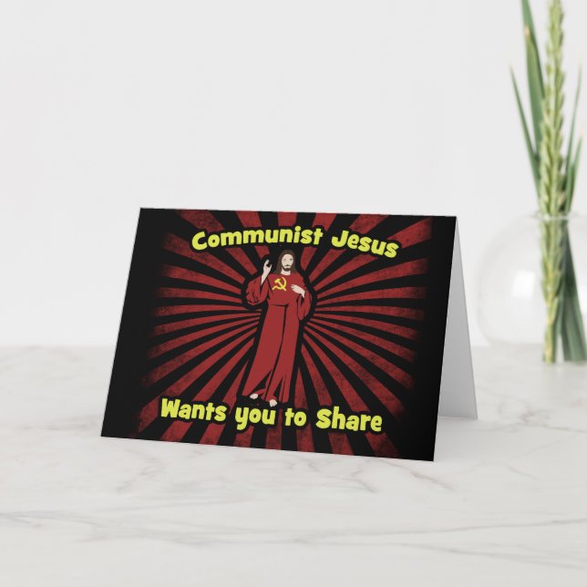 Tarjeta Jesús Comunista (Anverso)