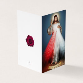 Tarjeta Jesús Condolencia Católica Gracias