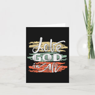 Tarjeta Jesús Cristiano Ama A Dios En Todos