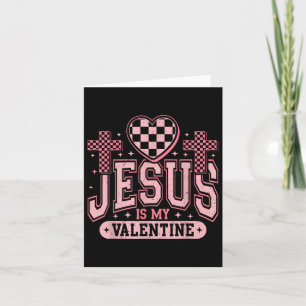 Tarjeta Jesús cristiano es mi día de San Valentín religios