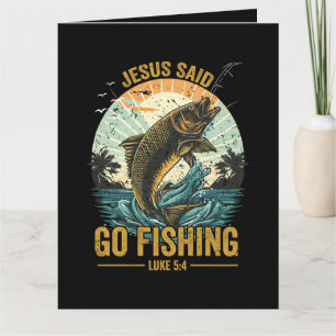 Tarjeta Jesús dijo ve a pescar Lucas 5 4