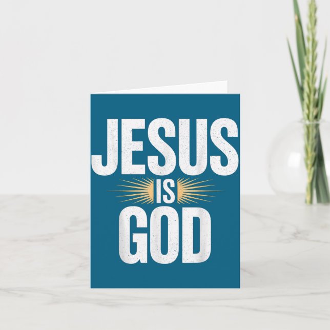Tarjeta Jesús Dios (Anverso)