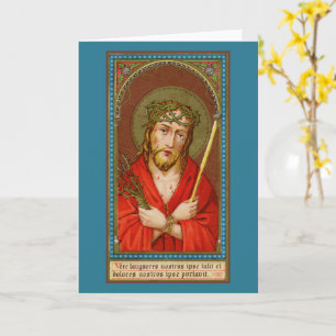 Tarjeta Jesús, Ecce Homo (He aquí el hombre) (SAU21) Salud