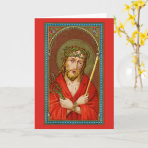 Tarjeta Jesús, Ecce Homo (He aquí el hombre) (SAU21) Salud