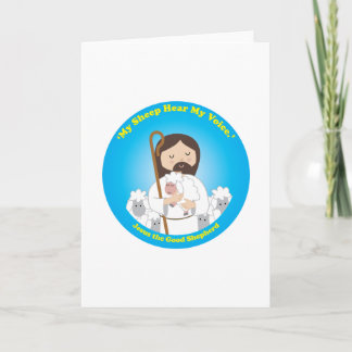 Tarjeta Jesús el buen pastor