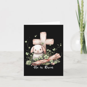 Tarjeta Jesús Él Está Creciendo Cruz Cordero Llanto Pascua
