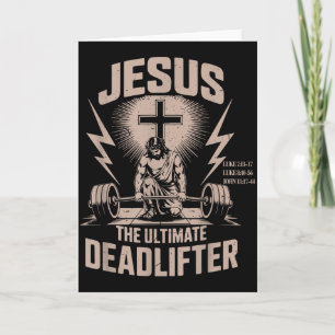 Tarjeta Jesús El Levantador de Peso Muerto Definitivo Dive