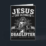 Tarjeta Jesús El Levantador de Peso Muerto Definitivo (en<br><div class="desc">Jesús El Levantador de Peso Muerto Definitivo (en la Espalda)</div>