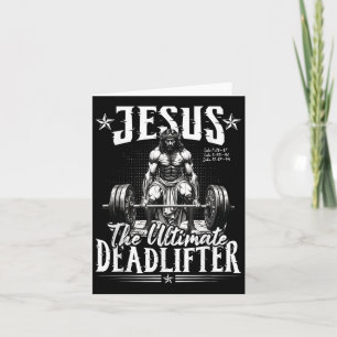 Tarjeta Jesús El Levantador de Peso Muerto Jesús Levantand