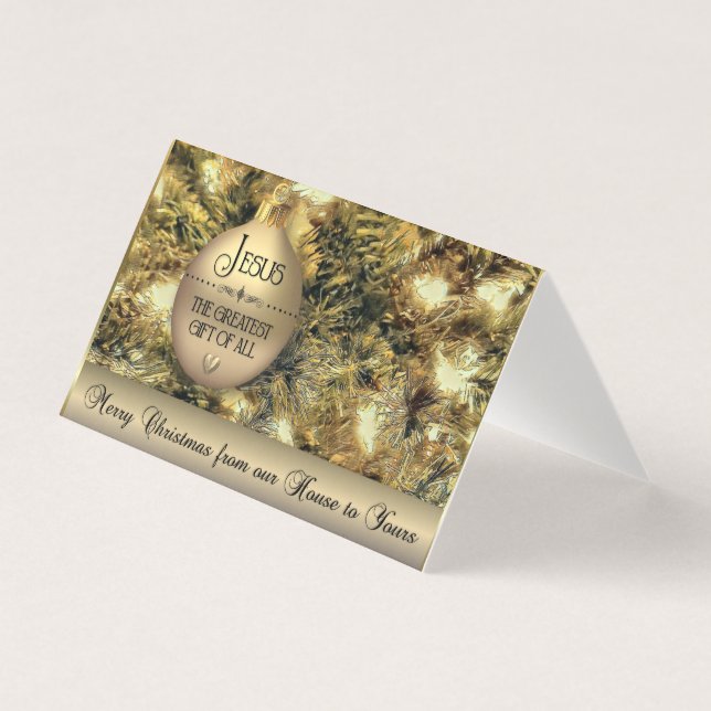 Tarjeta Jesús - El mayor regalo de todos (Anverso)