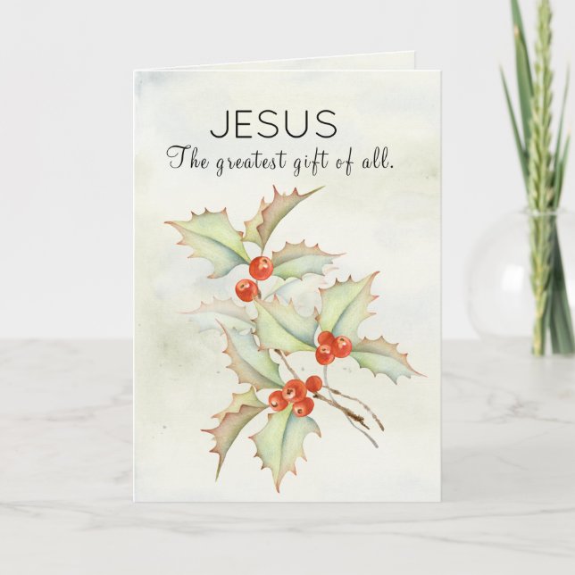 Tarjeta JESÚS El mayor regalo de todos los Navidades de Jo (Anverso)