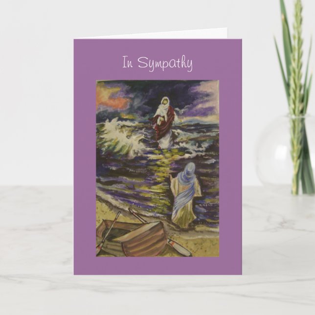 Tarjeta Jesús en medio de nuestras tormentas (Anverso)