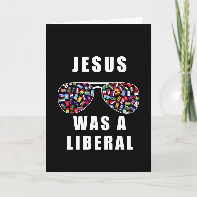 Tarjeta Jesús era un liberal (Anverso)