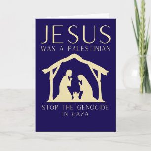Tarjeta Jesús Era Un Palestino Navidad Gaza