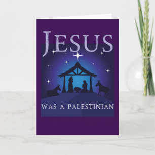 Tarjeta Jesús Era Un Palestino Navidad Gaza Solidaridad