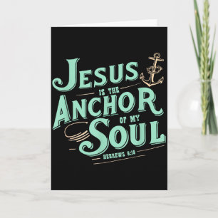 Tarjeta Jesús Es El Ancla De Mi Alma Hebreos 6_19 Biblia