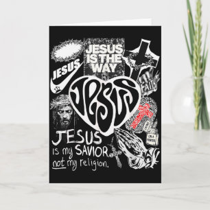 Tarjeta Jesús Es El Camino Versículo Bíblico Cristiano Dio