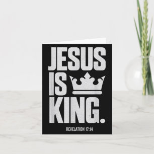 Tarjeta Jesús es la Biblia Rey Escritura Religiosa Cita Ch