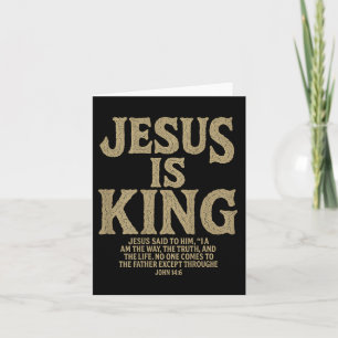 Tarjeta Jesús es la Biblia Rey Verse a Juan 14_6 Dios cris