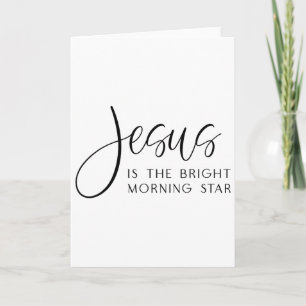 Tarjeta Jesús Es La Brillante Estrella De La Mañana Pascua