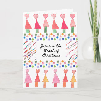 Tarjeta Jesús es la carta del corazón de los Navidades