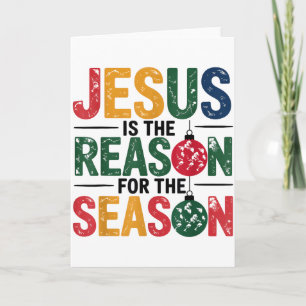 Tarjeta Jesús Es La Razón De La Temporada Cristiano Chris