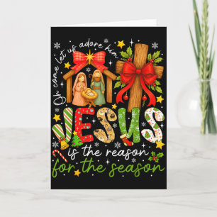 Tarjeta Jesús Es La Razón De La Temporada Cristiano Chris