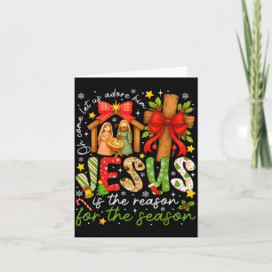 Tarjeta Jesús Es La Razón De La Temporada Cristiano Chris
