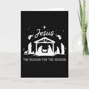 Tarjeta Jesús Es La Razón De La Temporada De Navidad Xmas 