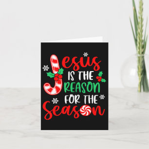 Tarjeta Jesús Es La Razón De La Temporada De Navidad Xmas 