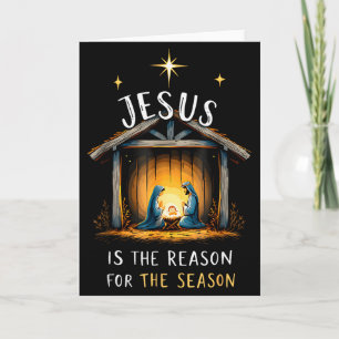 Tarjeta Jesús Es La Razón De La Temporada Fe Cristiana