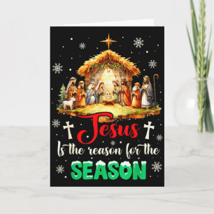 Tarjeta Jesús Es La Razón De La Temporada Fe Cristiana