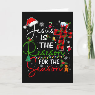 Tarjeta Jesús Es La Razón De La Temporada Navidad Xmas