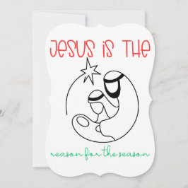 Tarjeta Jesús es la razón de la temporada Navidades Jesús