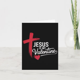 Tarjeta Jesús es mi amor cristiano de San Valentín