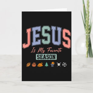 Tarjeta Jesús es mi estación favorita Cita cristiana _1