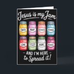 Tarjeta Jesús es mi jam estoy aquí para difundirlo cristia<br><div class="desc">Jesús es mi jam estoy aquí para difundirlo cristiano</div>