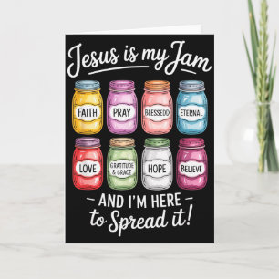 Tarjeta Jesús es mi jam estoy aquí para difundirlo cristia