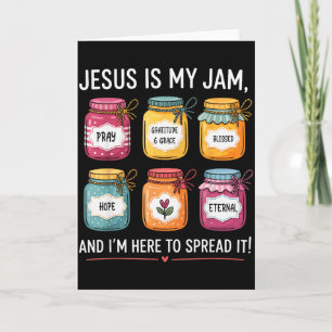 Tarjeta Jesús es mi jam y estoy aquí para difundir Bi cris