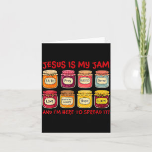 Tarjeta Jesús es mi jam y estoy aquí para difundir Bi cris